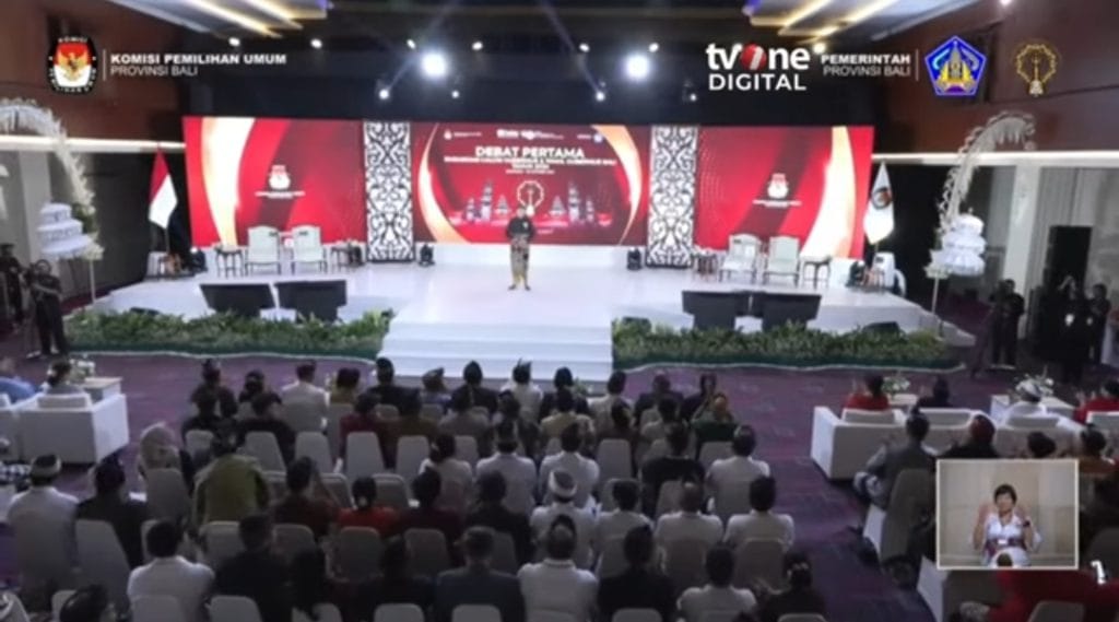 Debat Terbuka Pilgub Bali di Hotel Prime Plaza, Sanur, Dua Paslon Saling Adu Gagasan