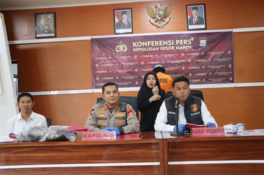 Polres Maros Bekuk Pelaku Pengerusakan di Masjid Syuhada 45, Kasus yang Sempat Resahkan Warga