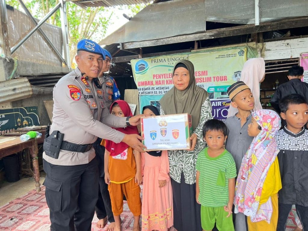HUT Propam Polri ke-23, Sipropam Polres Maros Gelar Bakti Sosial di Panti Asuhan